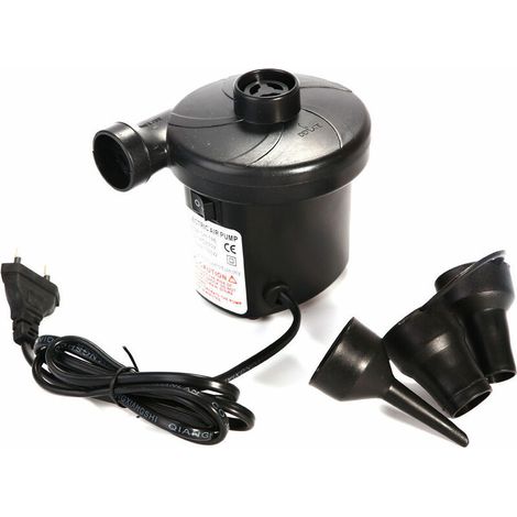 Pompe Electrique, Pompe à Air à Haut Débit 50W pour Matelas à Air Gonflable, Jouets de Plage et Pataugeoires, Dégonflage à Remplissage Rapides 220V avec 3 Buses (1/5)
