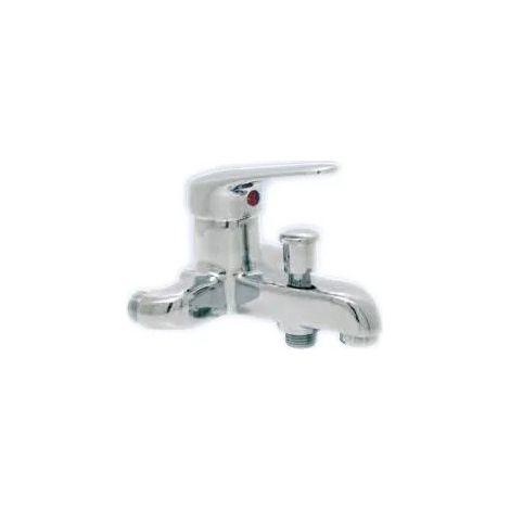 Watts – Mitigeur de baignoire finition métal – Entraînement 60 mm – Tête à clapet – Croisillons en métal pour durabilité accrue
