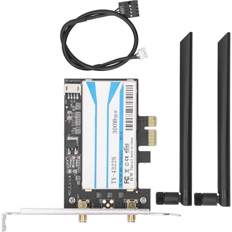 Carte réseau sans fil double bande BCM943228 2,4/5 GHz 300 Mbps 802.11a/b/g/n adaptateur ordinateur de bureau (1/5)