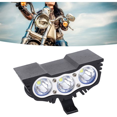 (Exklusiv für Mexiko) Blinkender Eulen-Scheinwerfer für Elektrofahrzeuge, modifizierter externer Frontscheinwerfer für Motorräder (drei weiße Lichtpunkte) (12-85V) (1/5)