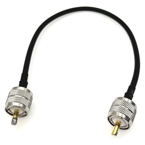 Male UHF coaxial cable, PL-259 connector, RG58 cable, 50 ohms, For amateur radio (1/5)