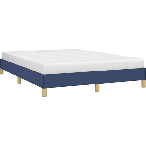 Bettgestell ohne Matratze Blau 140x200 cm Stoff (1/5)