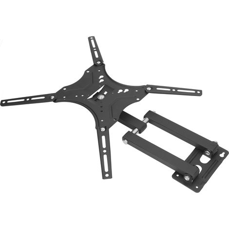 Support mural TV 14-55 pouces, bras articulé rotatif et télescopique, support inclinable pour écran LCD, moniteur et téléviseur, fixation murale robuste (1/5)