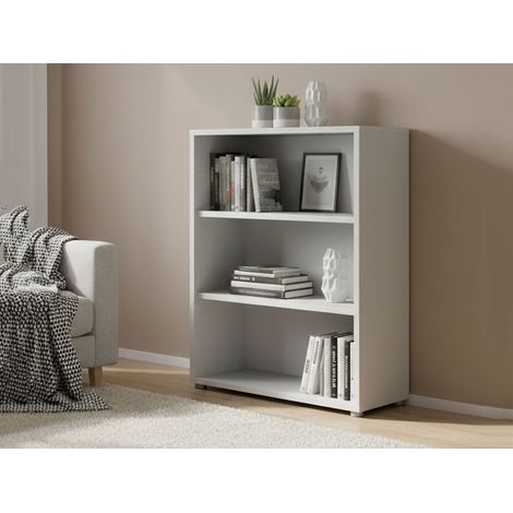 Librería Aziza, Biblioteca 2 Estantes, 40,10x89,20x113,40h cm Blanco (1/5)