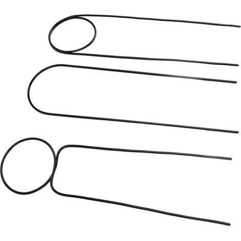 Lot de 3 tuteurs pour plantes grimpantes en fer forgé noir de 40 cm, idéal pour les plantes vertes d'intérieur et les compositions florales en pot. (1/5)