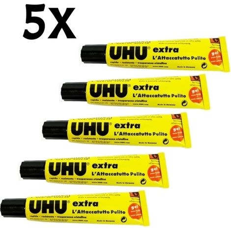 5 x Colla multiuso/Colla gel/Adesivo  20ml UHU extra