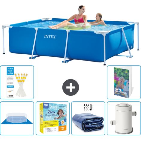 Rechteckiger Frame Pool - 220x150x60 cm - 7-teilig S71