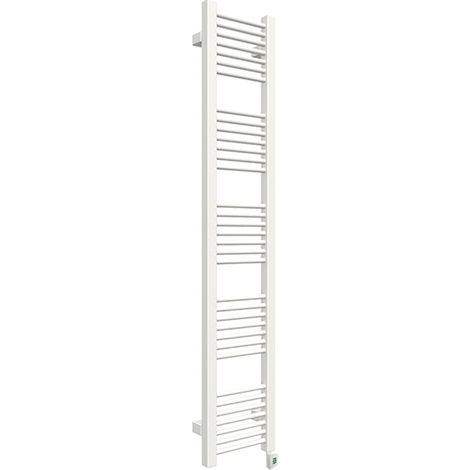 Matisère – Sèche-serviette électrique blanc 1460mm x 230mm – 400W – Indice IPX5 – Raccordement à droite – Peinture époxy pour salle de bain - 230E8B (1/7)