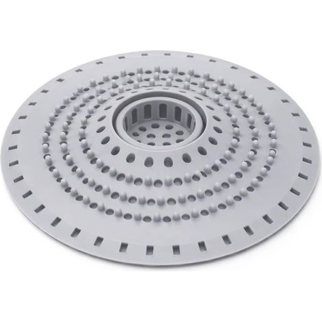 1 Filtre Cheveux,Silicone Souple,Ventouses Intégrées,Grille Douche,Baignoire Cuisine