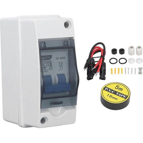 DC-Mini-Leistungsschalter mit Verteilerkasten IP65 4000A Icu Wasserdichter DC-Trennschalter DC1000V