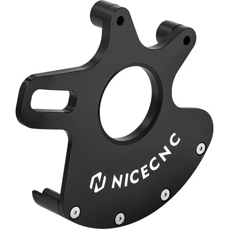 Soporte de pinza de freno, aluminio 6061-T6, acabado anodizado, negro. (1/2)