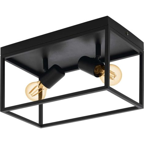 Plafonnier Silentina double - Noir (1/3)