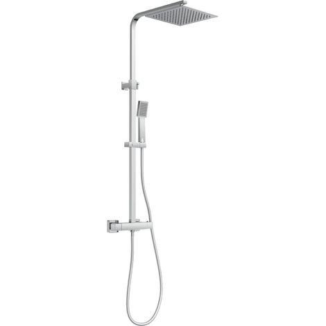 Système Robinet, kit Complet Pluie avec Support Mural et Thermostat, Colonne de Douche (1/5)