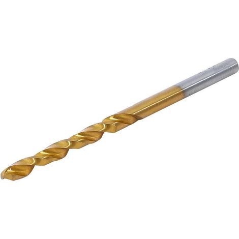 Foret Hélicoïdal 4 mm - HSS-G, Nitrure de Titane - Précision et Durabilité, Acier, Pro - D-Work