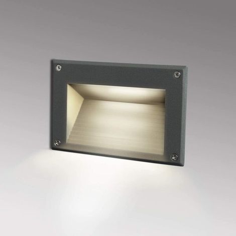 EASYCOMFORT Éclairage intérieur Éclairage extérieur encastré / Projecteur de sol intérieur / extérieur encastré 3W pour contremarches d'escalier Pathway Piscine IP65 / 4000K / 162mm Noir (1/5)