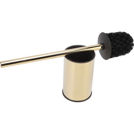 Lot Brosses de Toilettes Autoportant en Acier Inoxydable, Ensemble Brosse WC avec Support, Type Court pour Salle de Bains (1/5)