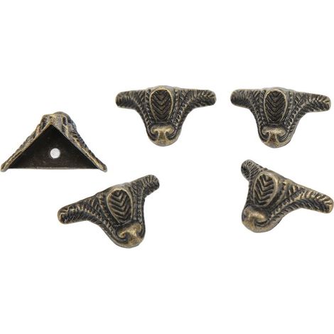 12 pieds de boîte à bijoux en alliage de zinc vintage, supports de meuble DIY pour coffrets en bois (1/5)
