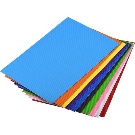60 pièces Wellpappebögen 11,8 pouces x 7,87 pouces carton Bunt pour travaux de cuisine