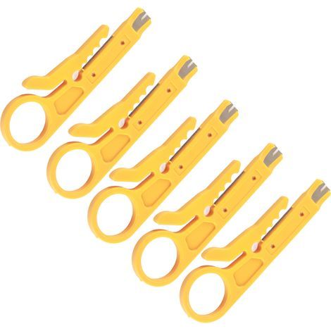 Tragbarer und robuster Miniatur-Abisolierer (5er-Pack) für CAT5-, CAT5e- und CAT6-Netzwerkkabel, 3D-Drucker und PTFE-Schläuche (1/5)