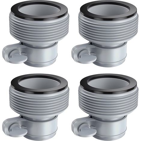 Lot de 4 adaptateurs tuyau piscine type B 1,5 po, connecteurs conversion pour pompes filtre Intex, sel et hors-sol (1/5)