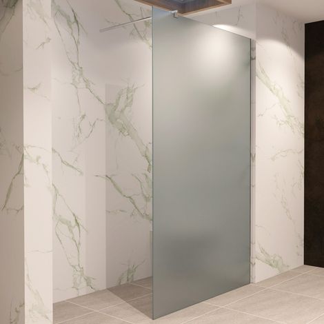 i-flair Duschabtrennung Walk In aus satiniertem Sicherheitsglas mit 10 mm Glasstärke W740 70x200 cm