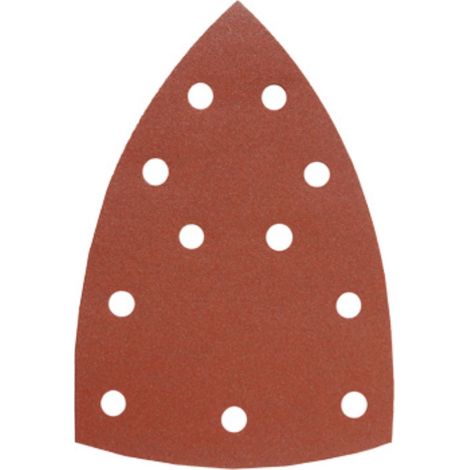 KWB Patins abrasifs triangulaires QUICK-STICK, BOIS & MÉTAL, corindon affiné, 100 x 147 mm - 493070 (1/3)