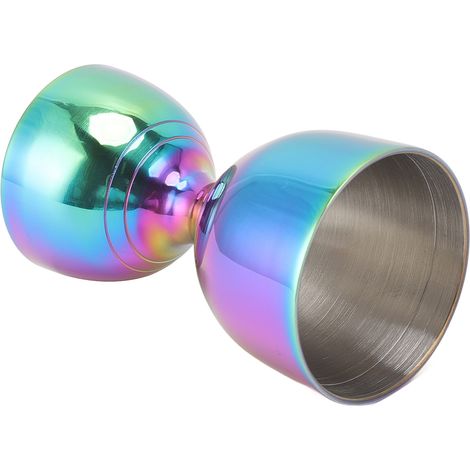 Jigger 30/60ml en Acier Inoxydable - Mesureur de Shot Précision Haute Ouverture Large pour Cocktails - Coloris Assortis (1/5)