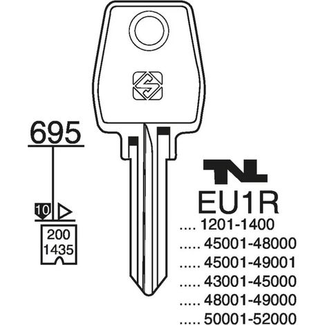 Serrure cylindre double entrée laiton poli Europa DORMAKABA - Varié - 30 x 50