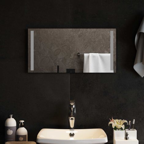 Teenpull – LED-Badezimmerspiegel Transparent 60 x 30 cm Gehärtetes Glas (1/5)