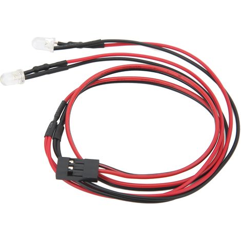 Phare LED réglable pour voiture RC, éclairage blanc haute luminosité, lampe avant pour modèles radiocommandés. (1/5)