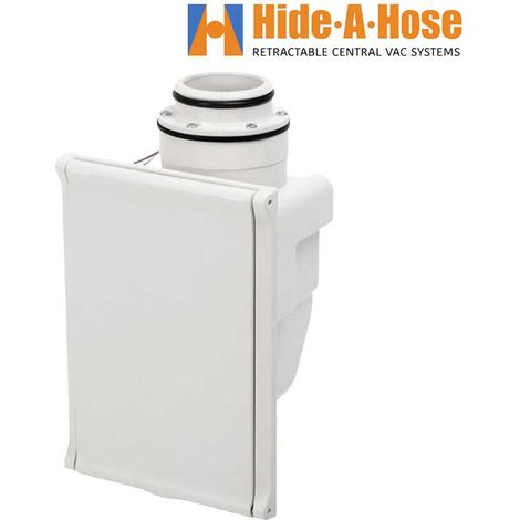 Prise murale blanche pour système Hide-A-Hose – modèle ancienne génération