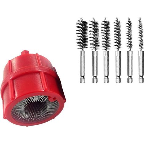 Nettoyeur de tuyaux en cuivre pour perceuse électrique, nettoie les tuyaux en cuivre/bronze/laiton B-- (1/5)