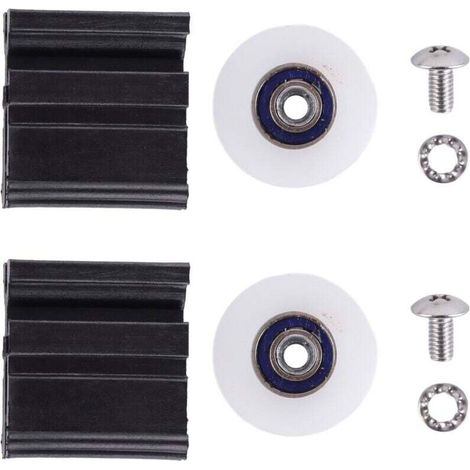 Kit de roulettes de porte de serre haut de gamme - Roues de rechange, pièces et quincaillerie pour hall d'entrée - Accessoires de haute qualité pour portes coulissantes sans effort (1/4)