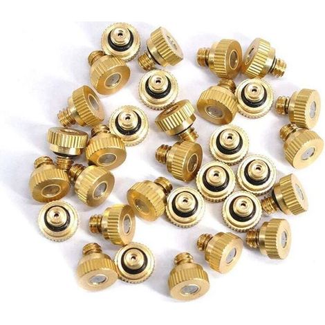 Lot de 20 Buses de brumisation en laiton, atomiseurs pour système de refroidissement(buse 0.4mm) (1/4)