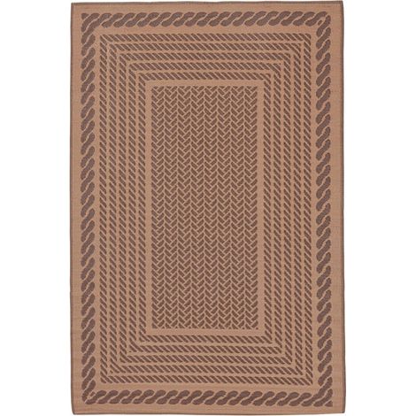 Tappeto da esterno Kashan Polipropilene 450 gr/m2. -180 x 270 cm / Marrone Marrone (1/3)
