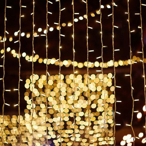 Randaco Guirnalda luminosa LED 10m 100 LEDs Decoración Navideña – 8 Modos de Iluminación para Decoración de Jardín Blanco Cálido (1/5)
