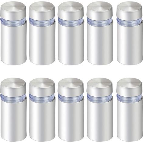 12 x 25 mm Edelstahl-Glasabstandshalterschrauben, Werbenägel, Befestigungsschrauben, 10 Stück (1/5)