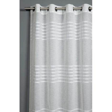 Schal m. Ringen ca.140x245cm weiß / 100% PL
