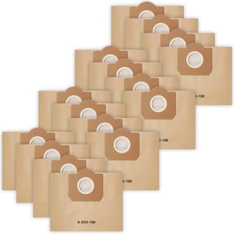 16 Pièces Sacs Aspirateur Papier pour Kärcher WD3 1629 mv3 Premium, Remplacement Filtre 6.959-130.0 Compatible A2604 / 2554/2504 / 2251/2204 / 2201, Filtre Sacs en Papier Aacs d'aspirateur (1/5)