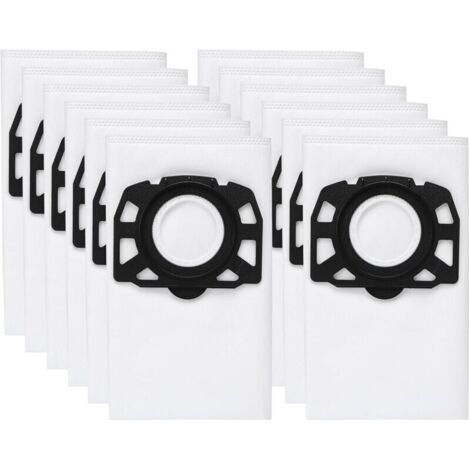 Pack of 12 KFI 487 filter bags, vacuum cleaner accessory for Kärcher WD4, WD5, WD6, MV4, MV5, MV6, WD4.000 ... WD5.999, 2.863-006.0--BIEMMEDUE (1/4)