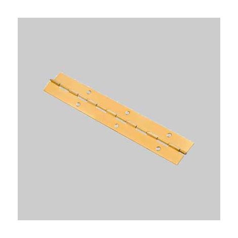 Cerniera a nastro 32x0,7 mm - barra 2 mt - ottonata