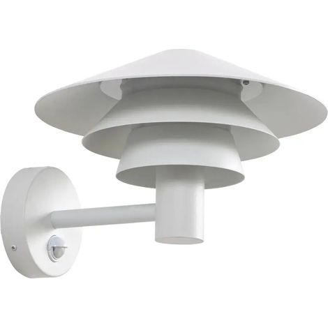 [GEBRAUCHT] B-Ware Lucande Außenwandleuchte Wandleuchte Led Sensor Weiß Aluminium Kunststoff