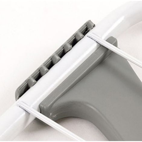 Tragbarer Wäschetrockner für Kleiderbügel, verstellbar und faltbar für Balkon oder Fenster, Grau (Metall ABS 16 cm 5 kg) (1/4)
