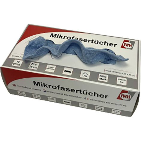 IWH 071125 in Box Panno in microfibra 20 pz. (L x L) 25 cm x 25 cm (1/2)