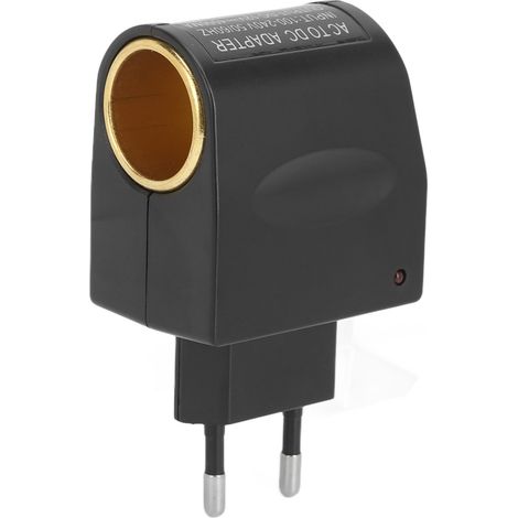 Convertisseur allume-cigare 12V pour voiture, 100‑240V AC/DC, sécurité optimale pour appareils électroniques, prise européenne