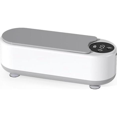 Limpiador ultrasónico，Limpiador portátil，Con temporizador digital，maquinillas de afeitar，correas de reloj y dentaduras postizas (1/5)