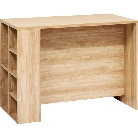 5Five Simply Smart – Ilot central de cuisine 120cm – Panneaux de particules – 6 niches et 2 portes – Plateau renforcé mélaminé – Charnières soft close