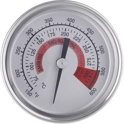 Thermomètre en acier inoxydable, thermomètre bimétallique Thermomètre industriel 300 degrés Celsius, tuyau de chaudière (1/5)
