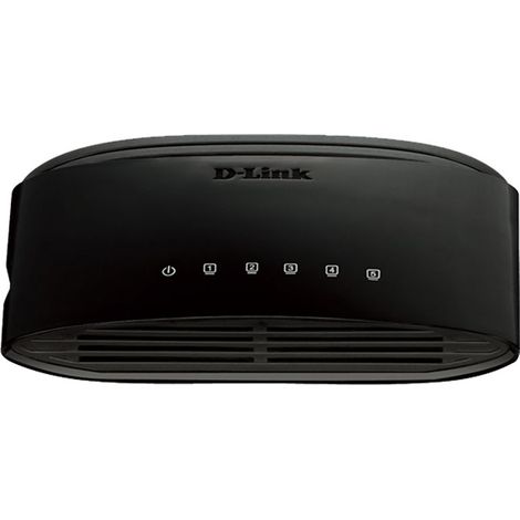D-Link DES-1005D Non gestito Fast Ethernet (10/100) Nero (1/5)
