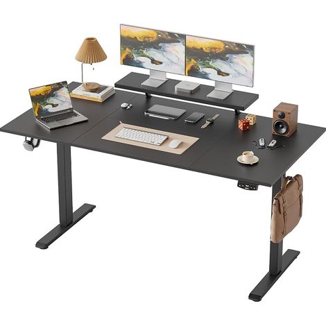 Electric Standing Sitting Desk with Mobile Monitor Stand (1/5)